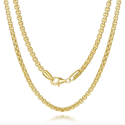 Gender-Neutral Style Box Chain Necklace